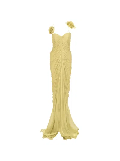 Ana Radu Bloom Dress In Yellow