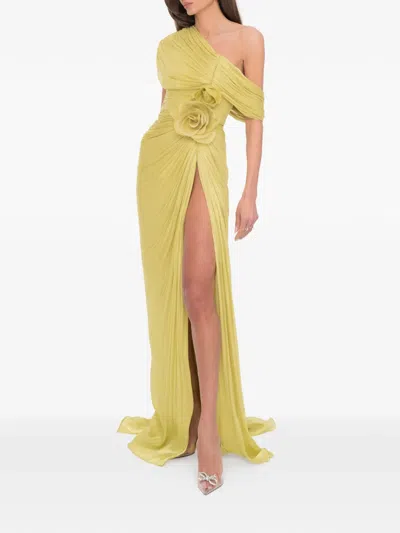 Ana Radu Blossom Dress In Green