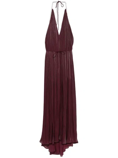 Ana Radu Crystal-embellished Gown In Red