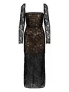 Ana Radu Floral-lace Long-sleeve Dress