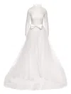Ana Radu Lace Ball Gown In White