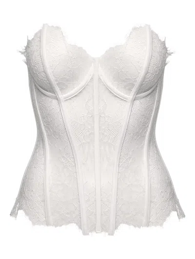 Ana Radu Lace Corset In White