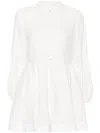 Ana Radu Linen Mini Dress In White