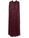 Ana Radu Pleated Gown In 红色