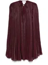 Ana Radu Pleated Mini Dress In Red