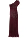 Ana Radu Plissé Gown In 红色