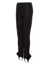 Ana Radu Ruffled-cuff Leggings In Black