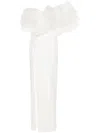 Ana Radu Ruffled Maxi Dress In White