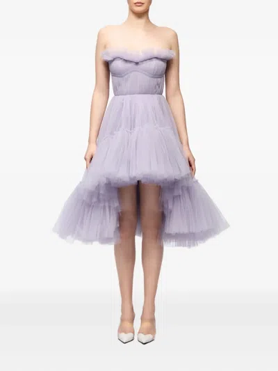 Ana Radu Strapless Ruffled Dress
