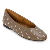 Ana Rasa Womens Round Ballet Flats In Brown