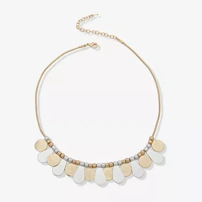 Ana Two Tone Womens 16 Inch Collar Necklace In Multi