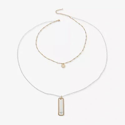 Ana Two Tone Womens 20 Inch Strand Necklace In Multi