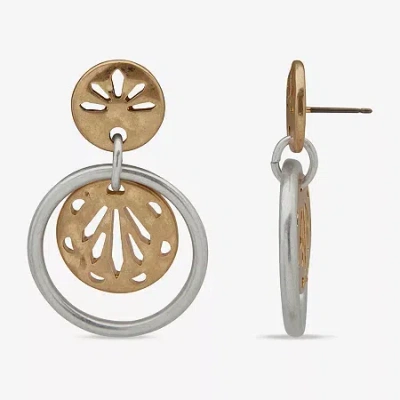 Ana Two Tone Womens Drop Earrings In Multi