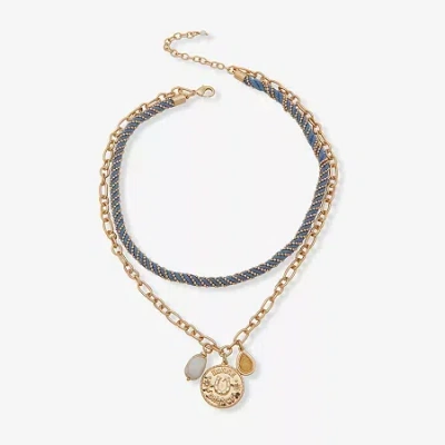 Ana Womens 16 Inch Strand Necklace In Gold