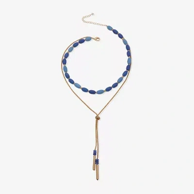 Ana Womens 16 Inch Strand Necklace In Gold