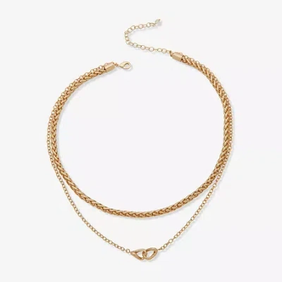 Ana Womens 16 Inch Strand Necklace In Gold