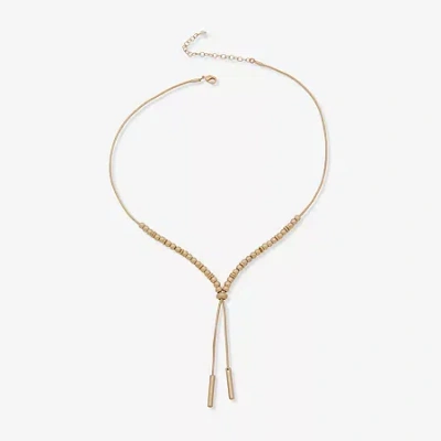 Ana Womens 20 Inch Y Necklace In Gold