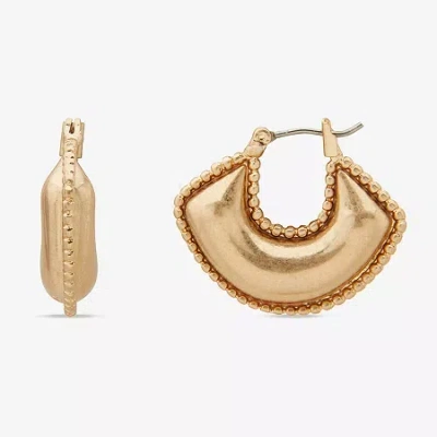 Ana Womens 22.8mm Hoop Earrings In Gold