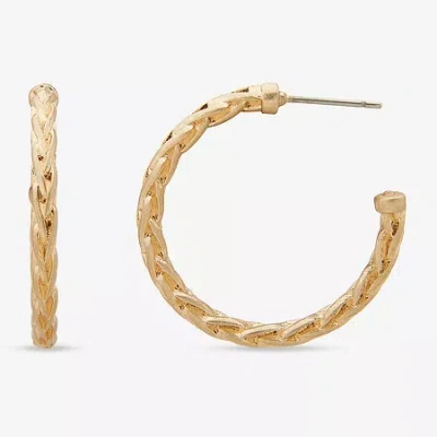 Ana Womens 28.7mm Hoop Earrings In Gold