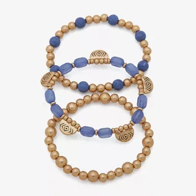 Ana Womens 3-pc. Bracelet Set In Gold