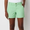 Ana Womens 5" Mid Rise Chino Short In Green