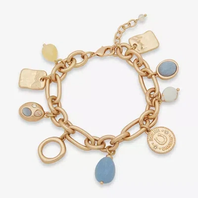 Ana Womens Charm Bracelet In Gold