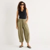 Ana Womens Cinched Pull-on Pant In Green