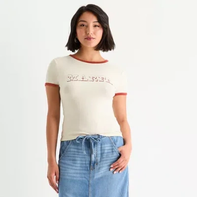 Ana Womens Crew Neck Short Sleeve T-shirt In Sand