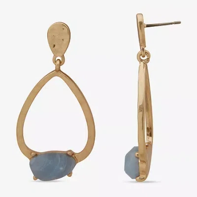 Ana Womens Drop Earrings In Blue