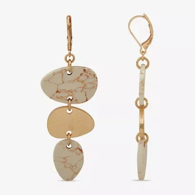 Ana Womens Drop Earrings In Gold