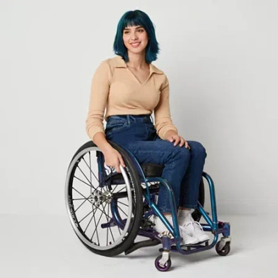 Ana Womens High Rise Adaptive "seated" Skinny Jean In Blue