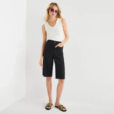 Ana Womens High Rise Cropped Pant In Black