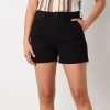 Ana Womens Highest Rise 3.5" Utility Chino Short In Black