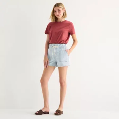 Ana Womens Highest Rise Denim Short In Blue