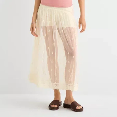 Ana Womens Maxi Skirt In Neutral