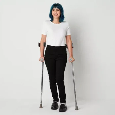 Ana . Womens Mid Rise Adaptive Skinny Jegging In Black