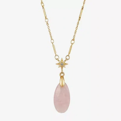 Ana Womens Pendant Necklaces In Pink
