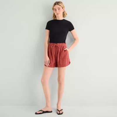 Ana Womens Pull-on Short In Red