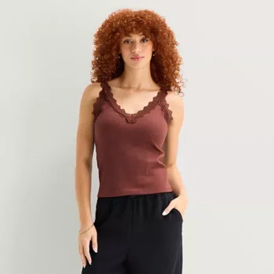 Ana Womens Sleeveless Tank Top In Red