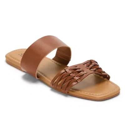 Ana Womens Slide Sandals In Brown