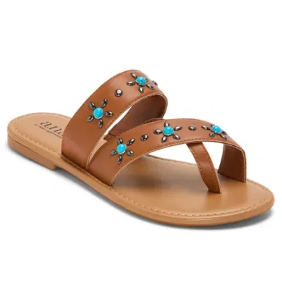 Ana Womens Slide Sandals In Brown
