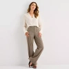 Ana Womens Wide Leg Highest Rise Trouser In Brown