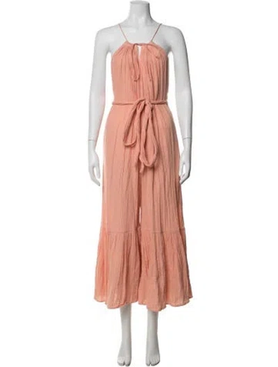 Pre-owned Anaak Halterneck Jumpsuit In Pink