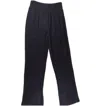 Anaak Imane Flare Slit Pants In Black In Black