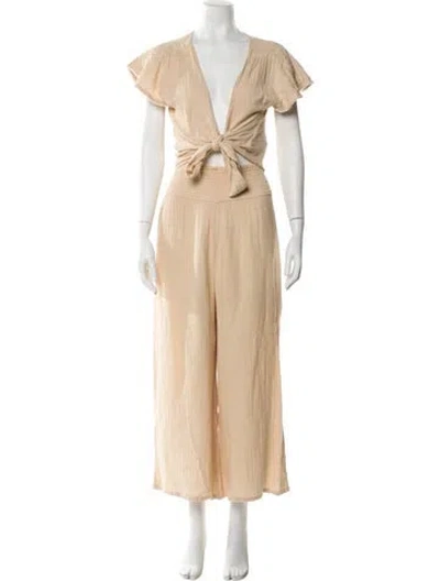 Pre-owned Anaak Pant Set In Neutral