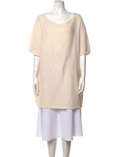 Pre-owned Anaak Scoop Neck Short Sleeve Tunic In Neutrals