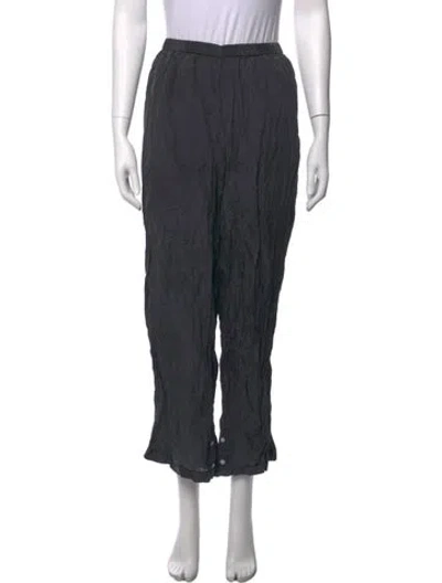 Pre-owned Anaak Silk Wide Leg Pants In Grey