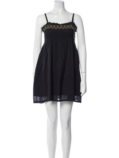 Pre-owned Anaak Square Neckline Mini Dress In Multi