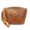 Anabaglish Women's Belle Flour Wristlet Pouch Bag In Cognac In Green
