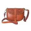 Anabaglish Women's Cassie Convertible Leather Crossbody Bag In Brown In Brown